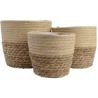 Décoris Sæt Jutekurve 20x17 Cm 3 Enheder