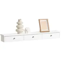 SoBuy væghylde med 3 skuffer FRG43-L-W