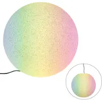 QAZQA Smart udendørslampe grå 56 cm IP44 inkl. Wifi A60 - Nura