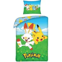 Pokémon Bomuldssengetøj 140x200 Pokémon Pikachu