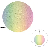 QAZQA Smart udendørslampe grå 45 cm IP65 inkl. LED - Nura