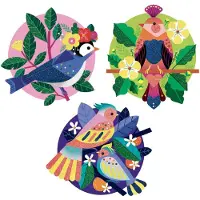 Djeco Kreasæt - Pailletter & Strass - Paradisio - - OneSize - Kreasæt