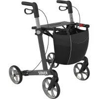 Rehasense Server rollator - Antracitgrå - Udendørs rollator - Indendørs rollatorer - Udendørs rollator + Indendørs rollator