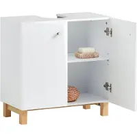 SoBuy BZR92-W Hvidt Vaskeskab 60x60x30 cm
