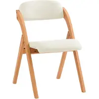 SoBuy klapstol FST92-W – bøg, hvid