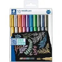 Staedtler Tuscher - 10 stk. - Metallic Calligraphy - 1-2 mm - - OneSize - Tusch