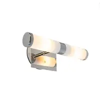 QAZQA Smart væglampe krom IP44 inkl. 2 Wifi G9 - Bath