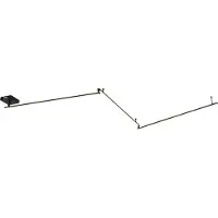 QAZQA Sort loftslampe 300 cm inkl. LED 3-trins dæmpbar justerbar - Annuschka