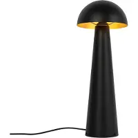 QAZQA Udendørs gulvlampe sort 65 cm - Mushroom