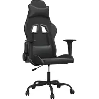 vidaXL gamingstol kunstlæder sort