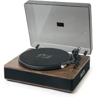 Muse MT-107 BTO, Automatisk, Sort, Grå, Træ, 33,45 rpm, Dreje, 2,5 mm, 10 W