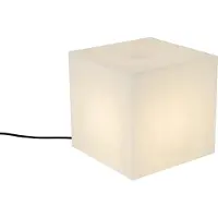 QAZQA Moderne udendørslampe hvid 30 cm firkantet IP44 - Nura