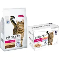 Perfect Fit Adult 1+ med kylling kattefoder
