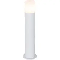 QAZQA Stående udendørslampe hvid med opal skærm 50 cm - Odense