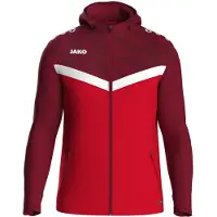 Jako Sportsjakke lys rød / mørkerød / hvid