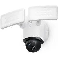 Eufy Floodlight E340 - Netværksovervågningskamera - panonering / hældningsvinkel - udendørs - vejrbestandig - farve (Dag/nat) - 3K, 2K - audio - trådløs - WiFi