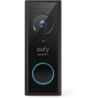 Eufy Video Doorbell 2K - Dørringeklokke - trådløs - Wi-Fi - 2.4 Ghz - sort