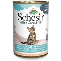 Schesir Økonomipakke i gelé 12 x 140 g - Kitten: Tun & Aloe