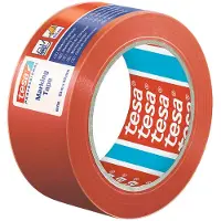 TESA Gulvmarkeringstape Professional 60760, 50 mm x 33 m, rød