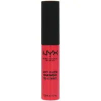 Nyx Soft Matte Metallic Lip Cream Liquid Lipstick - Manila (Coral With Pink Undertone)