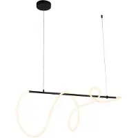QAZQA Designer Pendellampe Sort inkl. LED 3-trins dæmpbar - Danisha