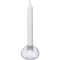 ERNST lysestage glas Ø7,5 cm Bobler