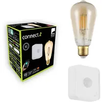 Eglo CONNECT.Z SÆT SENSOR OG E27 ST64 amber SMART pære M/VARM HVID LYS