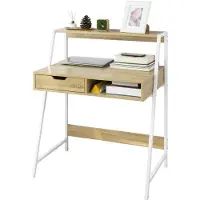 SoBuy lille skrivebord med skuffer FWT63-N