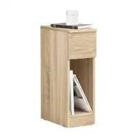 SoBuy Svævende sengebord med skuffe, 20x60x35 cm