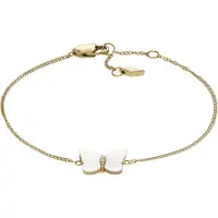 Fossil Armbånd guld / perlehvid