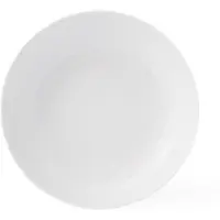 Lyngby Porcelæn Rhombe dyb tallerken hvid Ø 20 cm
