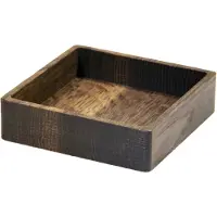 Lind DNA Wood Box opbevaring til glasbrikker Smoked-oak, square, S