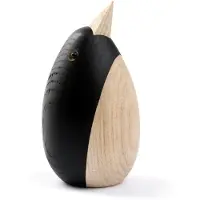 Novoform Træfigur - Penguin - Small - Natural Ash - - OneSize - Dekoration