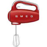 Smeg 50''s Style Håndmikser HMF01RDEU Rød, Håndmixer, Rød, Mikse, 1,5 m, Knapper, Aluminium