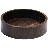 Lind DNA Wood Box opbevaring til glasbrikker Smoked-oak, circle, S