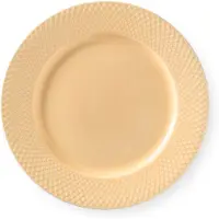 Lyngby Porcelæn Rhombe tallerken sand 27 cm