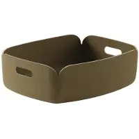 Muuto Restore opbevaringskurv lille Brown Green