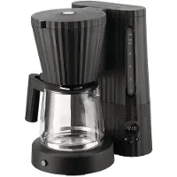Alessi Plissé kaffemaskine Sort