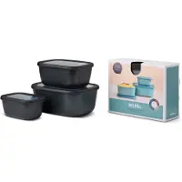 Mepal Rosti Cirqula Multischüssel-Set 3-tlg, nordic black