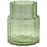 Serax Waves 04 vase Ø18x21 cm Green-clear