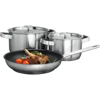 AEG A3SS, Rustfrit stål, Rustfrit stål, Rustfrit stål, Rustfrit stål, Keramik, Gas, Halogen, Induktion, Forseglet plade