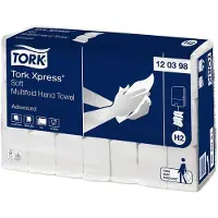 Tork Håndklædeark H2 Xpress Soft Multifold, hvid - (21 pakker x 180 ark pr./karton)