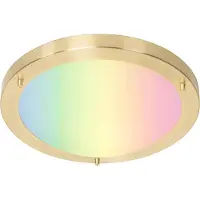 QAZQA Smart loftslampe guld 31 cm IP44 inkl. Wifi A60 - Yuma