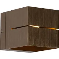 QAZQA Smart væglampe mørk bronze 9,7 cm inkl. Wifi G9 - Transfer Groove