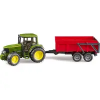 BRUDER John Deere Traktor Med Tipvogn