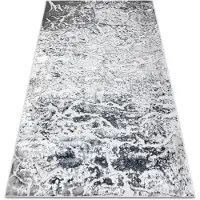 Rugsx Tæppe MEFE moderne 6182 Konkret - Strukturelle, to niveauer af fleece grå 160x220 cm