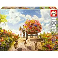 Educa 1000 Fragt af Blomster