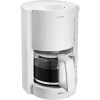 Krups F30901, Filter kaffemaskine, 1050 W, Hvid