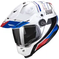 Scorpion ADF-9000 Desert Hvid/Blå/Rød L