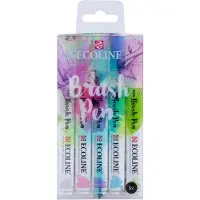 Ecoline brush pen-sæt Pastel | 5 farver